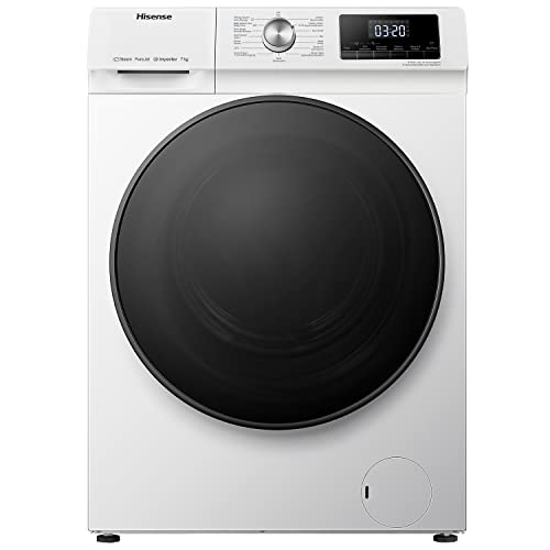 Hisense Hisense WFQA7014EVJM Waschmaschine mit Dampffunktion/ 7 kg /AquaStop/ 1400 U/min /15 Programme/ Inverter PowerDrive Motor/Edelstahltrommel/Kindersicherung/Trommelreinigung/Weiß - Funktionsansicht 11 | Frontlader-Waschmaschinen