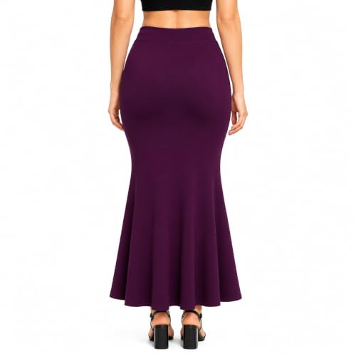 Image of Mogsa Women's Lycra Fishcut Saree Shapewear Petticoat - Tummy Control Slim Fit Stretchable Shaper Skirt with Drawstring & Side Slit for Sarees