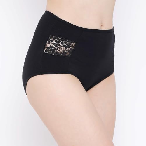 Image of NICSY Womens Underwear Cotton Bikini Panties Lace Soft Hipster Panty Ladies Stretch Full Girls Briefs (Multicolor)