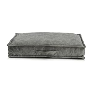 Sesto Senso Cama para Perros Premium Funda Rectangular Desenfundable Forma Viscoelástica M 70×50 Grafito Gris