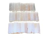 1/2 lb Bulk Wholesale Lot 2.5" - 3" Selenite Logs Crystal Sticks Wand Blade 8 oz