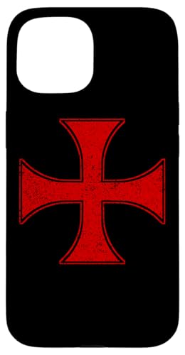 Knights Templar Cross PATTEE Crusader Order of The RED Cross Case for iPhone 15