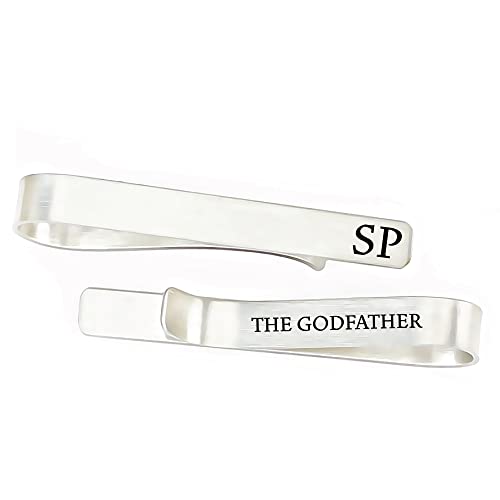 Personalized Godfather Gift The Godfather Tie Clip Godfather Tie Bar Godparent Gift For Uncle Communion Baptism Confirmation Men's Tie Bar Godfather-Tie #TOP6