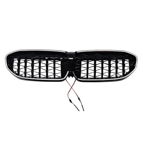 Grille avant LED pour BMW G20 G28 Série 3 2019-2022 Noir Brillant Diamond
