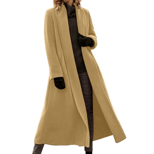 Manteau en Laine pour Femme veste longue manteaux chauds automne hiver mode 2025