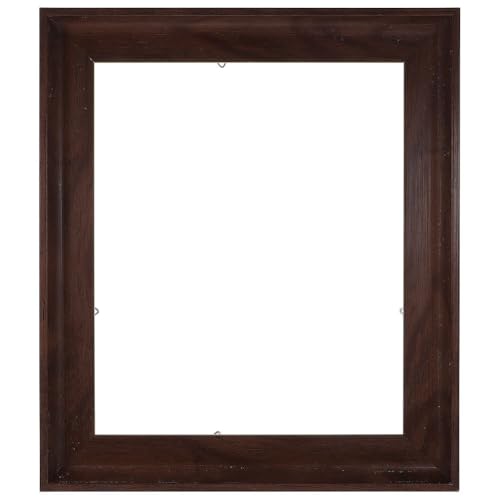 Toyvian 額縁 キャンバス 20×30cm 油絵 浮かし額装 木製 レトロ 壁掛け 装飾 写真 絵画 展示 ディスプレイ コーヒー色 枠 アート（Amazon）