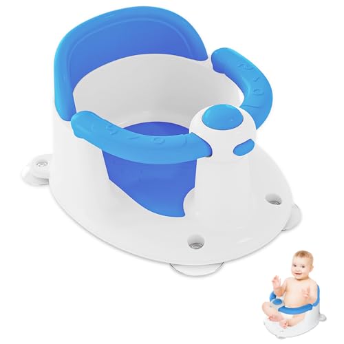 Image of Baby Bath Seat for Babies 6 Months & Up, Bath Seats for Babies Sitting Up, Open Design, Non-Slip, Compact Toddler Bath Seat.