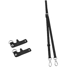 Chispee Leather Bag Strap for Longchamp Handbag,Crossbody Shoulder Strap Kit Adjustable for Longchamp Mini Tote Bag Women, Black Silver