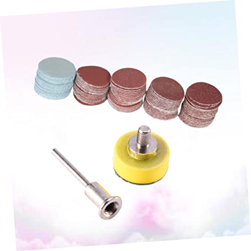 ULTECHNOVO 100 Peças 1 Moedor De Broca Prato De Lixar Lixa Com Adesivo Ferramenta Restauradora Disco