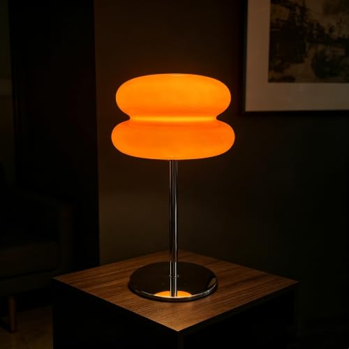 taotanra Mushroom Bedside Table Lamp Orange