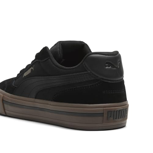 Image of PUMA Mens Court Classic Vulc Sneakers Shoes Casual - Black - Size 7 M