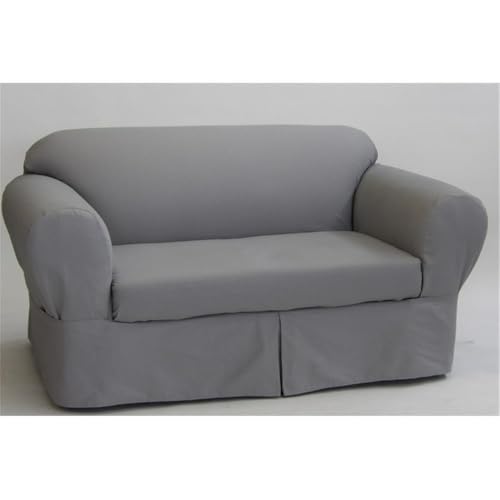 Pemberly Row Cotton Twill Sofa Slipcover, 2-Piece