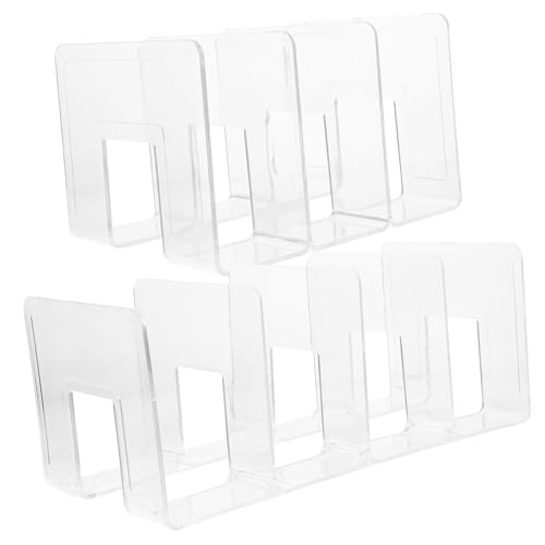 Rangement dossiers plastique transparent Homoyoyo contre le désordre sur étagère x2