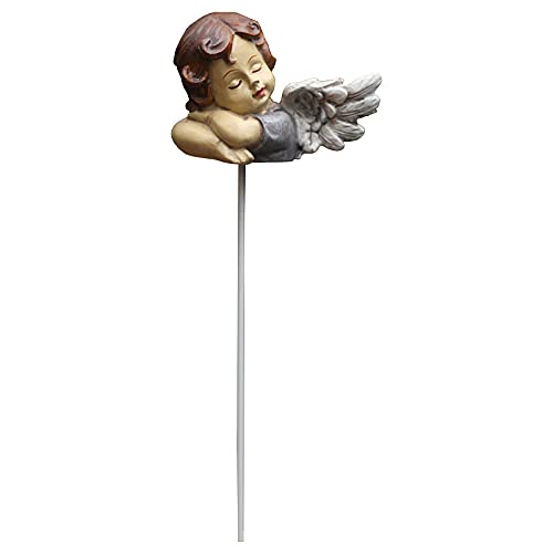 Statue ange en résine durable pour embellir un jardin vide sans entretien