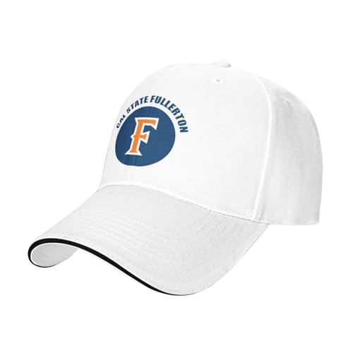 Cal State Fullerton Titans Baseball Cap for Men Women White