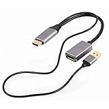 Gembird Adaptateur Actif HDMI mâle vers DISPLAYPORT Femelle 4K Noir