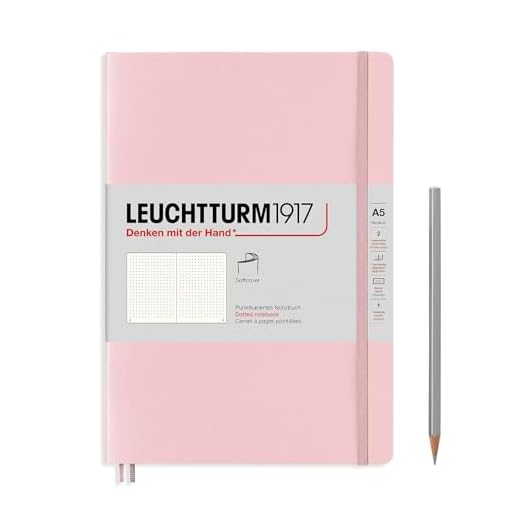 LEUCHTTURM1917 361567 Notebook Muted Colours (A5) Soft Cover, Powder, Dotted