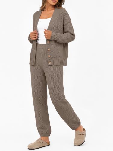 Image of LILLUSORY Women 2 Piece Sweater Matching Lounge Sets 2026 Fall Outfit