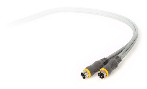 Techlink 640069 Wires1st - Cable de S-Video (2 conectores macho, 10 m), color gris [Importado del Reino Unido]