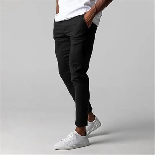 Foueo Active Chinos, Active Chinos Pants, Mens Chinos Slim Fit Stretch Skinny Tapered Dress Pants Casual Solid Trousers4
