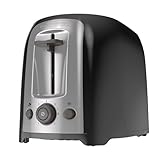 BLACK+DECKER 2-Slice Toaster, TR1278B, Extra Wide Slots, 7 Shade Settings, 850 Watts, Frozen and Bagel Buttons