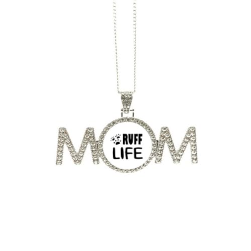 Collier avec citation Ruff Life en taille M pour femme