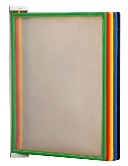 HATHIYANI Wall Hanging File Organizer - 10 A4 Size Folders for Documents, Bills, and Papers | Compact & Durable Storage Solution for Home Office School & Business (10 Folders, PACK OF 1) 4