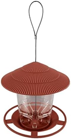 ZAIZAI Gazebo Impermeable Que cuelga Alimentador de Aves Salvaje Alimentador al Aire Libre con Tipo Casa de alimentación Cuerda Aves Decoración de Aves Contenedor (Color : A, Size : One Size)