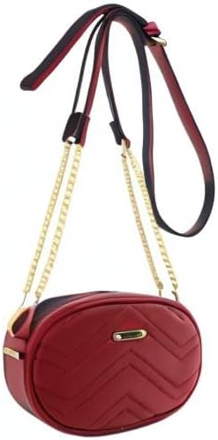 FashionPuzzle Quilted Small Versatile Purse Fanny Pack Waist Bag Crossbody (Burgundy) - Image 8