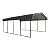 Arrow 12 x 20 x 7-Foot Heavy Duty Galvanized Steel Carport with Fabric Enclosure Kit for 12 x 20-Foot Carports