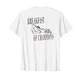 Breakfast of Champions Divertido Texto Retro Hombre Fiesta Camiseta