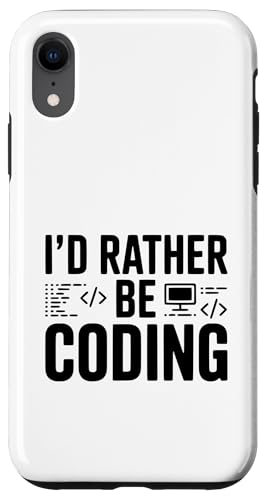 I'd Rather Be Coding Funny Programmer ���[���A �X�}�z�P�[�X iPhone XR �p