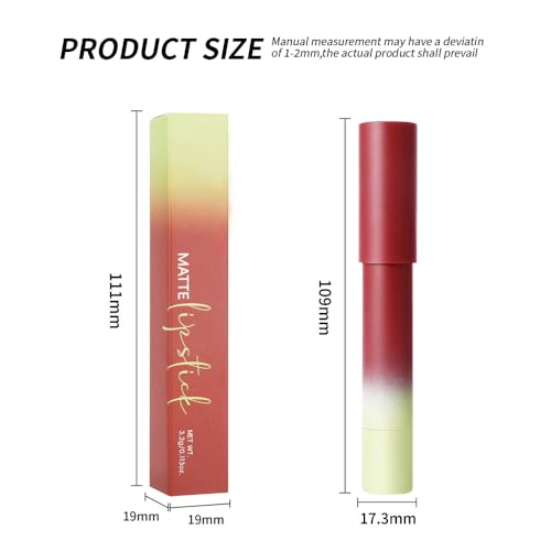 Image of Brick Red Matte Lip Liner Pencil - Smooth & Moisturizing Lip Pencil for Precise Contour, Rich Color Payoff, Lightweight Everyday Lip Makeup, Twist-Up Design,05#