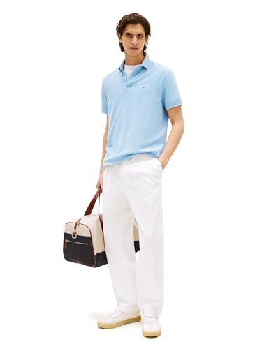 Image of Tommy Hilfiger Men's Short Sleeve Moisture Wicking Stretch Polo Shirt With Quick Dry + Uv Protection