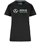 Mercedes AMG Petronas Formula One Team - Official Formula 1 Merchandise - Womens Large Logo T-Shirt - Black - XXS