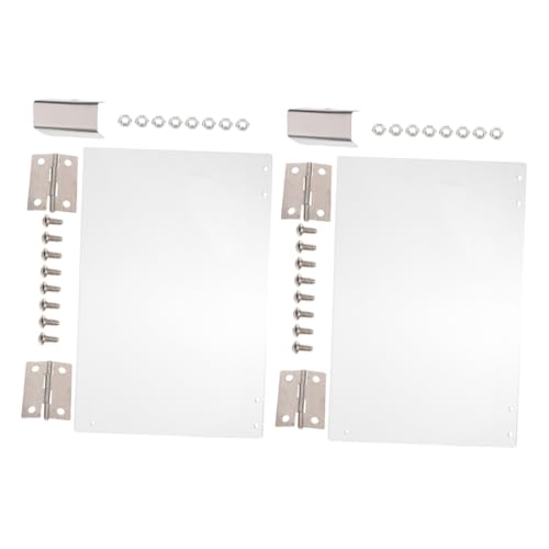 Luxshiny 2pcs Commercial Popcorn Machine Door Panels Thickened Replacement Parts Easy Dual Door Access for Effortless Maintenance Protective Baffle Design