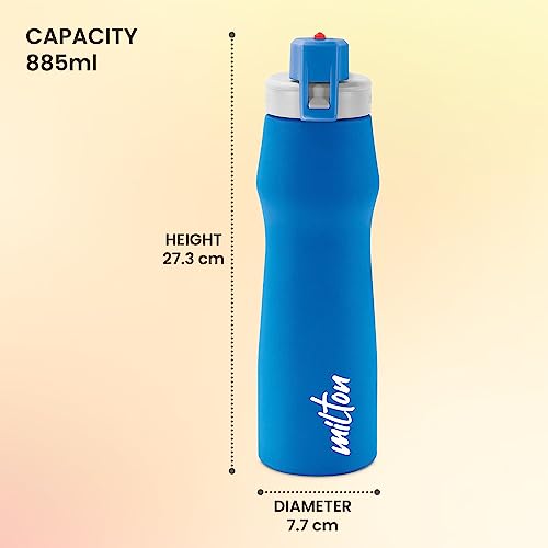 Image of MILTON champ 1000 stainless steel water bottle, 885 ml, blue