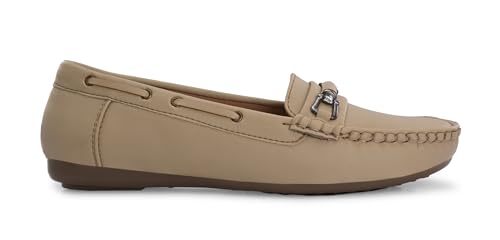 Image of Karaddi Women's Loafers | Cushioned Footbed | Stylish Fashion Moccasins | Comfortable Slip On Formal Loafer for Women | Flexible Style Casual Shoes | Formal Office Wear Shoe