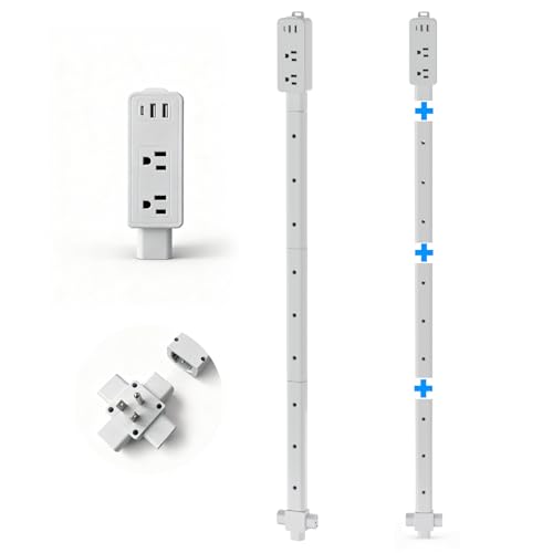 Behind Couch Power Strip, Electrical Outlet Extender, Stick Plug Extension,