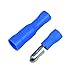 Produktbild CARTREND 10x Rundstecker mit Hülsen blau Isolierte Quetschverbinder, für Kabel 1,5-2,5 qmm