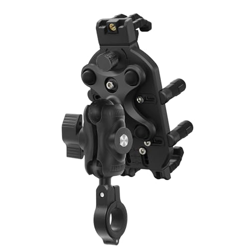 Support de téléphone moto anti-choc à libération rapide et rotation 360