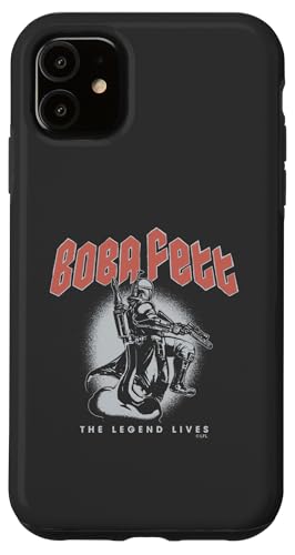 Coque iPhone 11 Star Wars ultra résistante au motif Boba Fett Vintage Poster