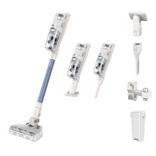 BISSELL PowerClean 4316 – Self-Standing Cordless Stick Vacuum Cleaner with Tangle-Free Brush Roll Ideal for Pet Hair, Removable Battery, Wall Mount, Upholstery Tool & LED Headlights | 2-Year Warranty