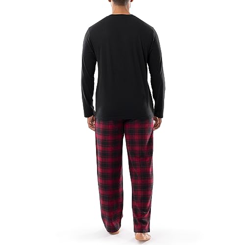 IZOD Men's Jersey Henley and Flannel Pant Set2