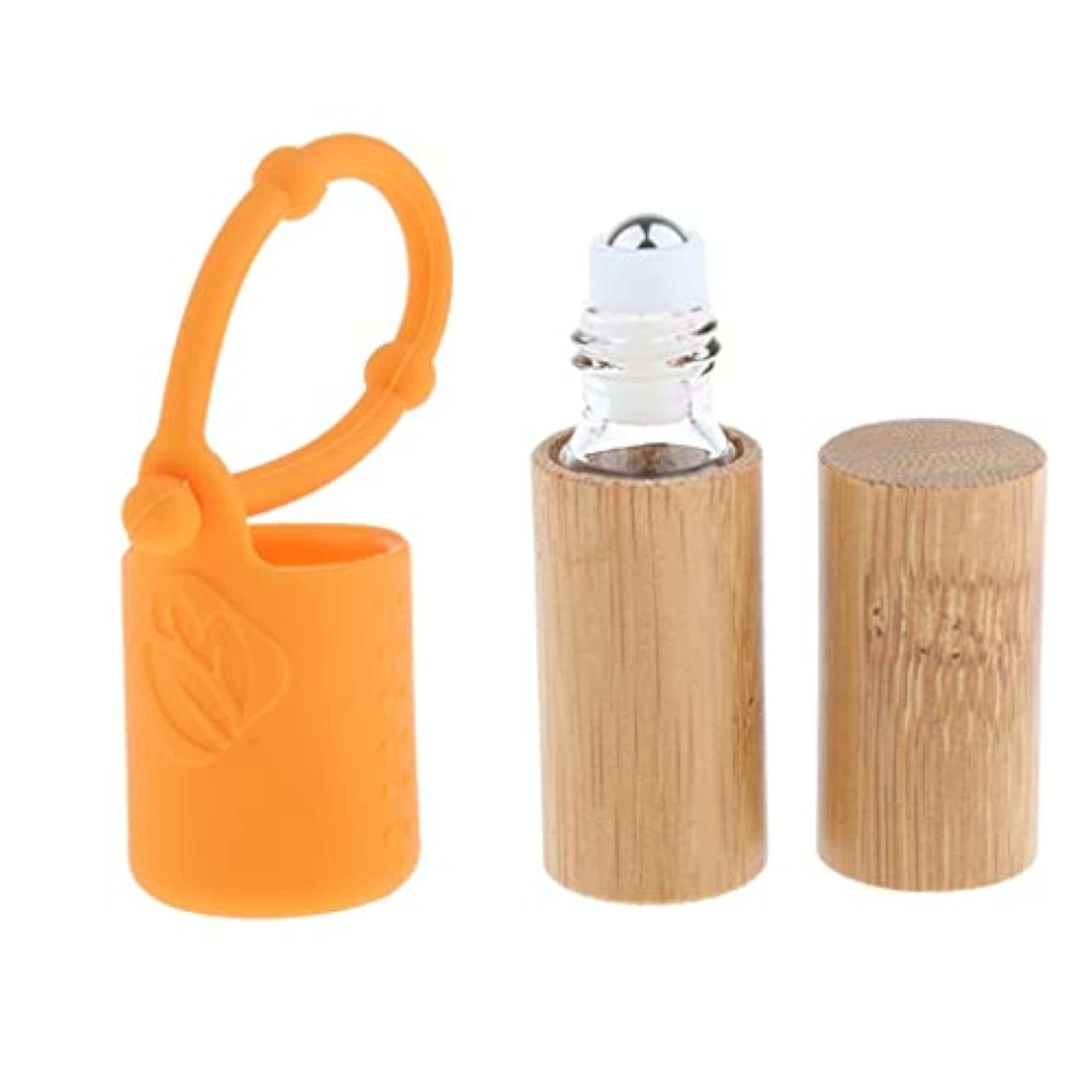 Bamboo Refillable Empty Essential Oil Makeup Roll-on Bottle