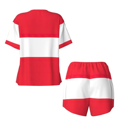 Pyjama imprimé drapeau autrichien idéal pour vos moments de détente estivale