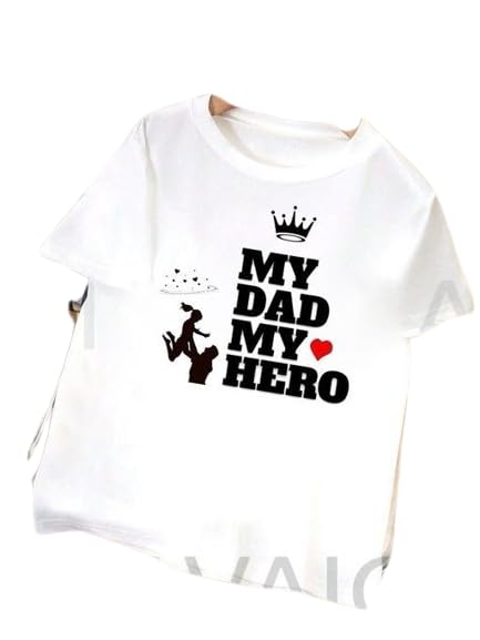 Image of Kids Boys Printed Round Neck Stylish Polyester T-Shirt