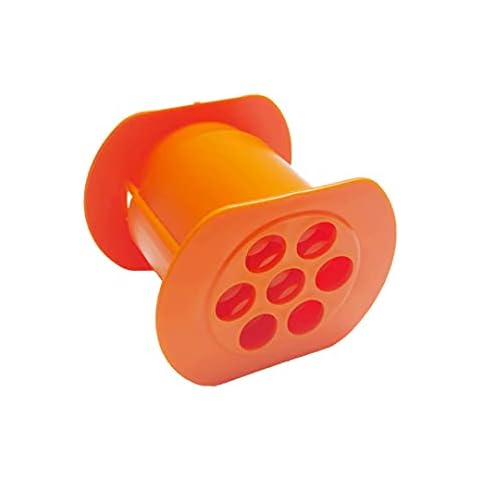 NIWWIN One Press Cevapcici Newest Manual Sausage Maker Hot Dog Maker Non Sticky Barbecue Grilling Party Molds for Easily Making Delicious Stuffed Sausages Meat Strip Squeezer (Orange) Cover