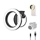 SMALLRIG Vibe P30 Ring LED Videoleuchte, kompaktes Bi Color Licht mit Hohem CRI ≥90, für 67mm Telefonhalterungen/Objektive, zur Inhaltserstellung, Universelles Gewinde Filteradapter-Kit - 5203