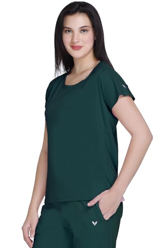 Image of GODFREY Women Round Neck Half Sleeve Cotton T Shirts